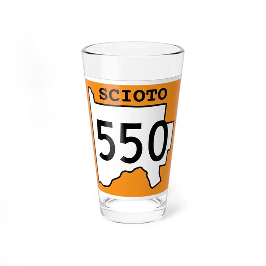 Scioto County Route 550 OH (Ohio) (Road Sign) Pint Glass 16oz 16oz - Go Mug Yourself
