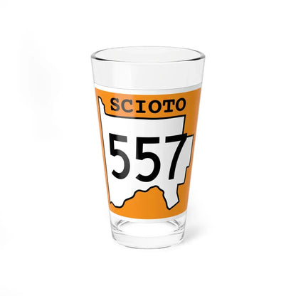 Scioto County Route 557 OH (Ohio) (Road Sign) Pint Glass 16oz 16oz - Go Mug Yourself