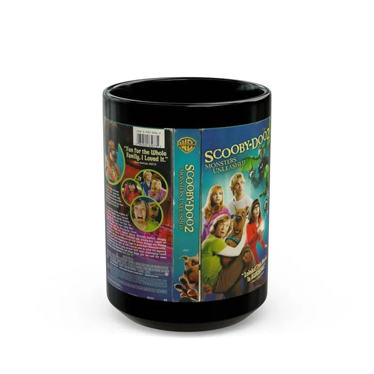 SCOOBY DOO 2 MONSTERS UNLEASHED (VHS COVER) - Black Coffee Mug 15oz - Go Mug Yourself