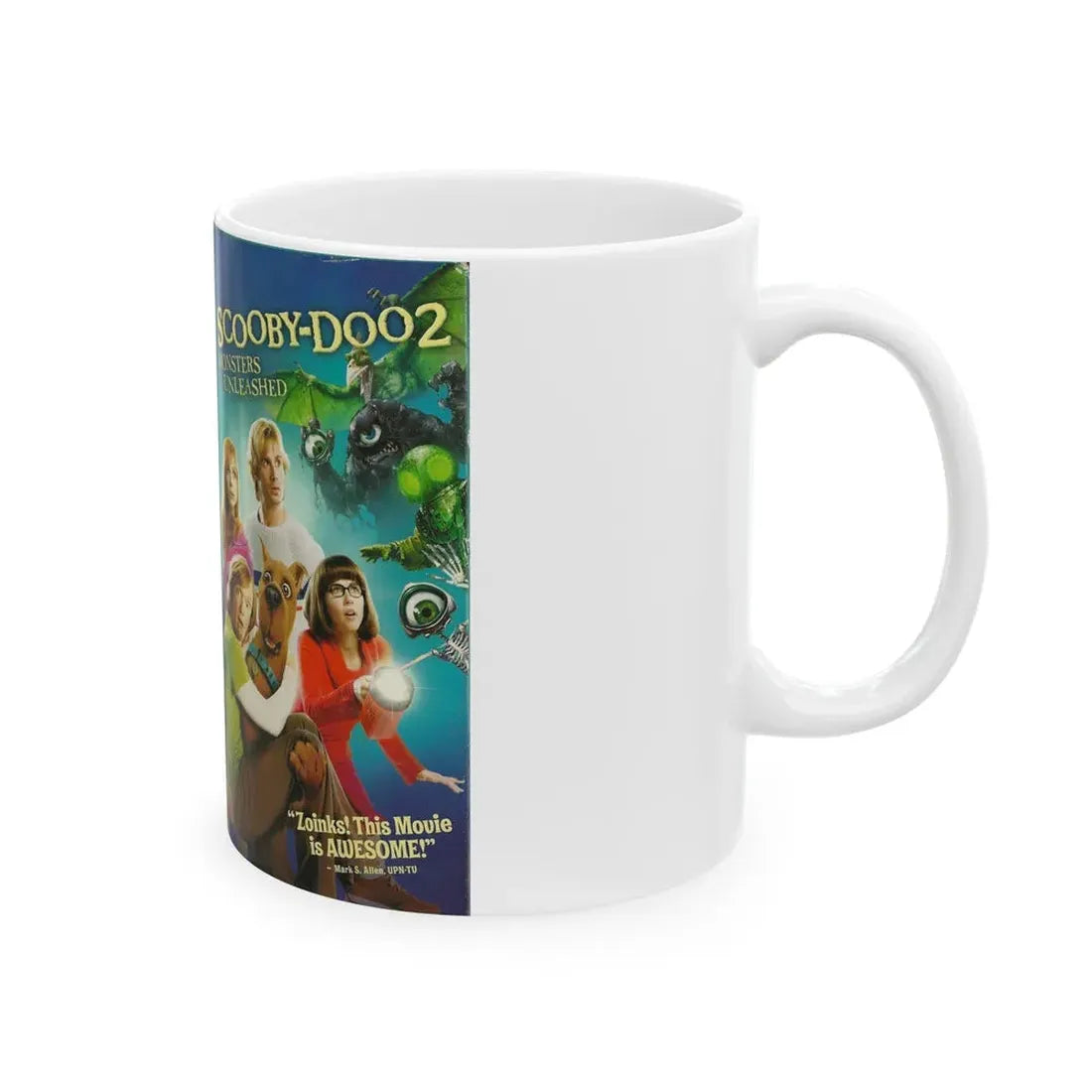 SCOOBY DOO 2 MONSTERS UNLEASHED (VHS COVER) - White Coffee Mug - Go Mug Yourself