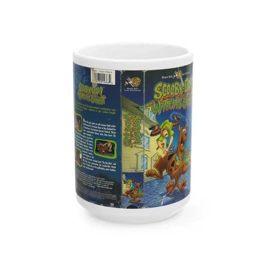 SCOOBY DOO AND THE WITCHES GHOST (VHS COVER) - White Coffee Mug 15oz - Go Mug Yourself