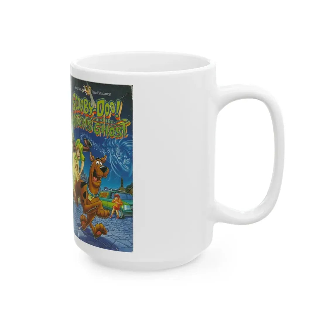 SCOOBY DOO AND THE WITCHES GHOST (VHS COVER) - White Coffee Mug - Go Mug Yourself