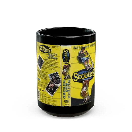 SCOOTERZ BASICS AND BEYOND (VHS COVER) - Black Coffee Mug 15oz - Go Mug Yourself