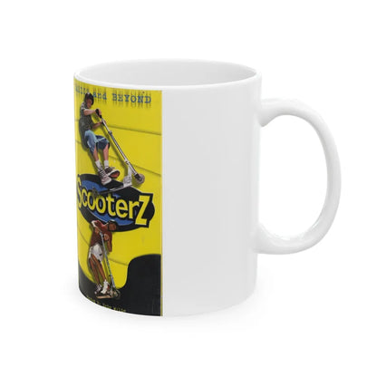 SCOOTERZ BASICS AND BEYOND (VHS COVER) - White Coffee Mug-Go Mug Yourself