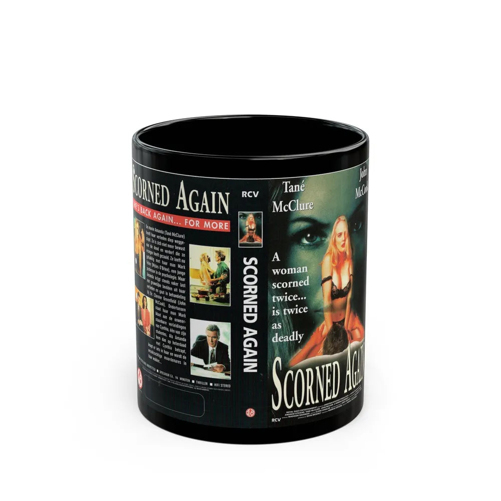 SCORNED AGAIN (VHS COVER) - Black Coffee Mug-11oz-Go Mug Yourself