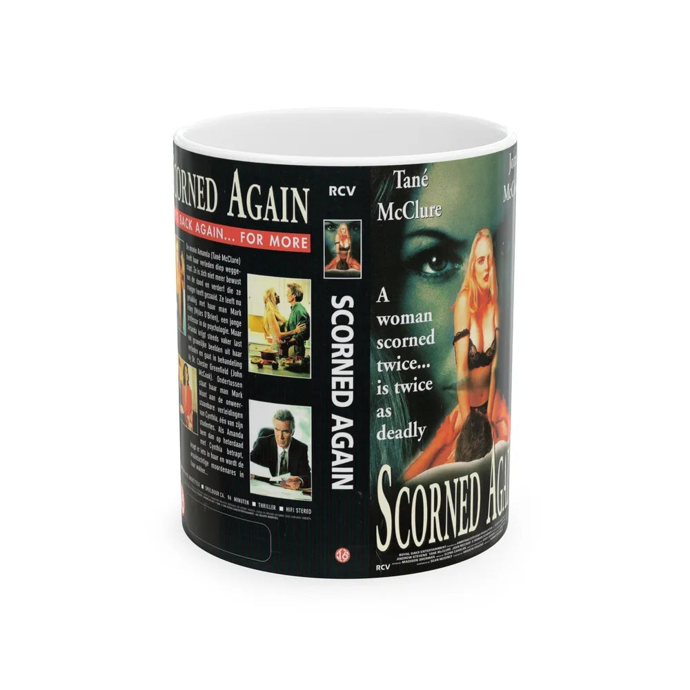 SCORNED AGAIN (VHS COVER) - White Coffee Mug-11oz-Go Mug Yourself