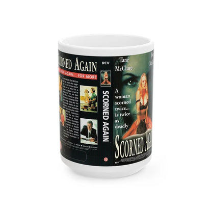 SCORNED AGAIN (VHS COVER) - White Coffee Mug-15oz-Go Mug Yourself