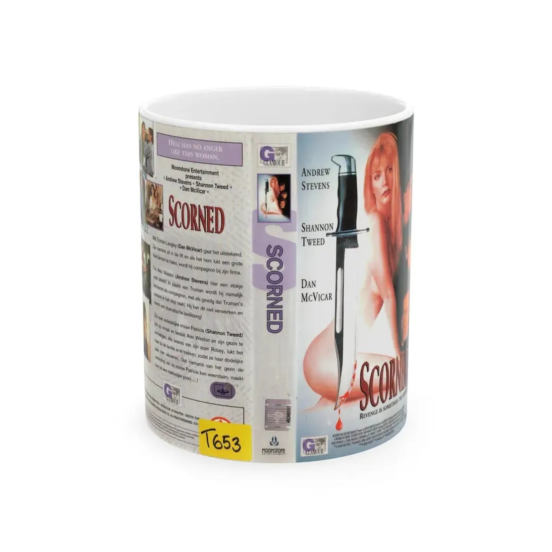 SCORNED (VHS COVER) - White Coffee Mug 11oz - Go Mug Yourself