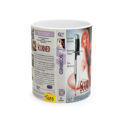 SCORNED (VHS COVER) - White Coffee Mug 11oz - Go Mug Yourself