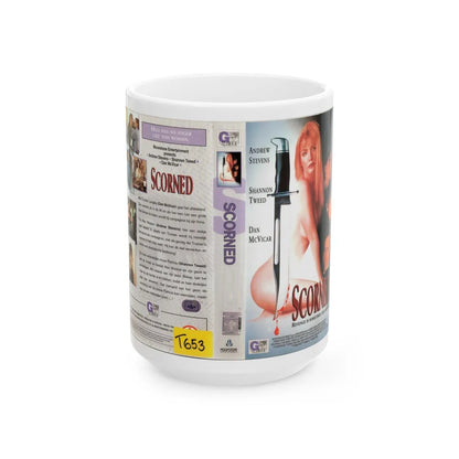 SCORNED (VHS COVER) - White Coffee Mug-15oz-Go Mug Yourself