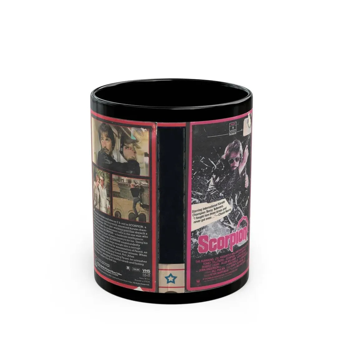 SCORPION (VHS COVER) - Black Coffee Mug 11oz - Go Mug Yourself