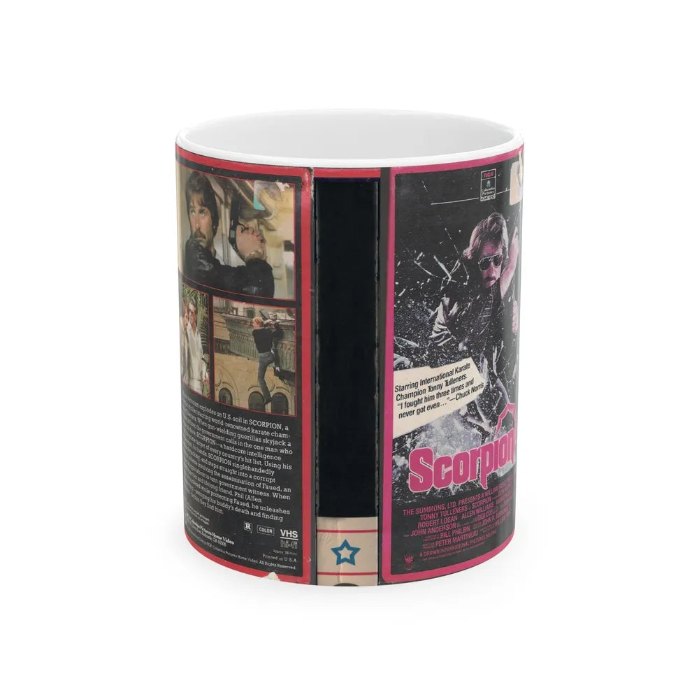 SCORPION (VHS COVER) - White Coffee Mug-11oz-Go Mug Yourself