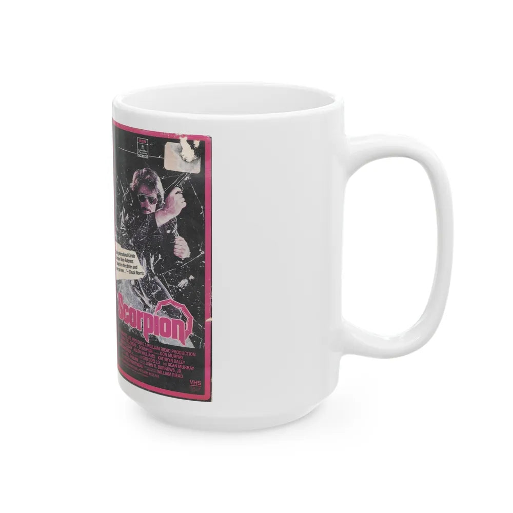 SCORPION (VHS COVER) - White Coffee Mug-Go Mug Yourself