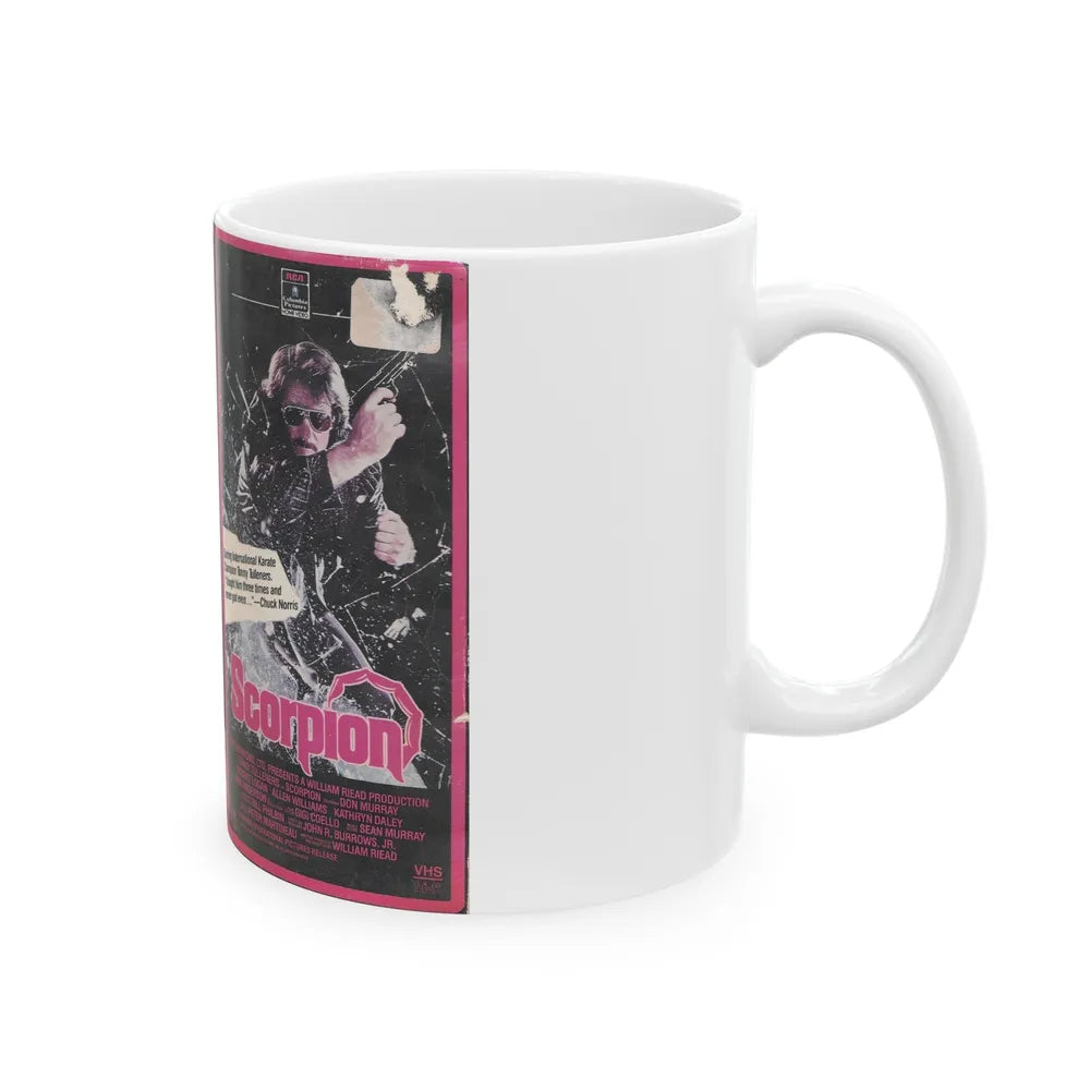 SCORPION (VHS COVER) - White Coffee Mug-Go Mug Yourself