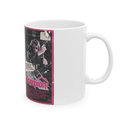 SCORPION (VHS COVER) - White Coffee Mug-Go Mug Yourself