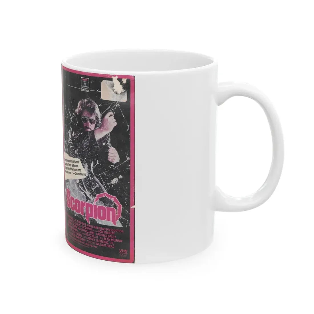SCORPION (VHS COVER) - White Coffee Mug - Go Mug Yourself