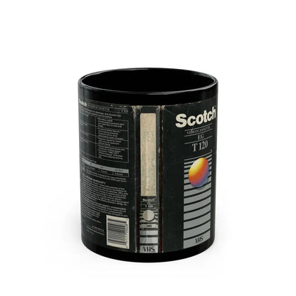 SCOTCH VIDEOCASSETTE EG T120 (VHS COVER) - Black Coffee Mug 11oz - Go Mug Yourself