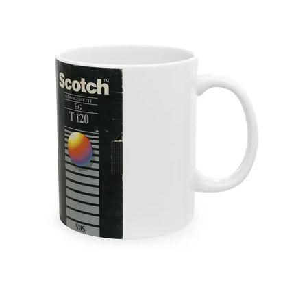 SCOTCH VIDEOCASSETTE EG T120 (VHS COVER) - White Coffee Mug - Go Mug Yourself