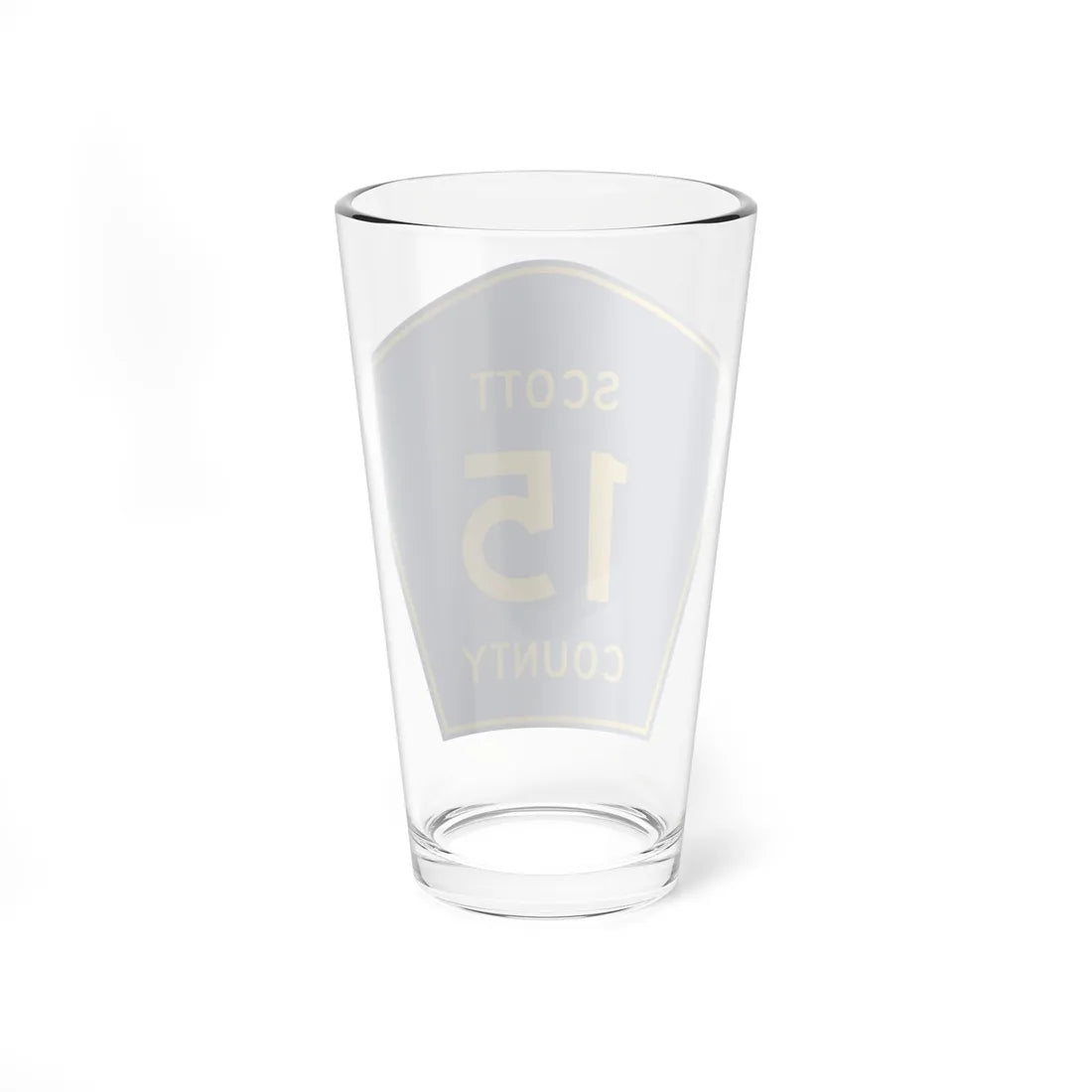Scott County Route 15 MN (Minnesota) (Road Sign) Pint Glass 16oz - Go Mug Yourself