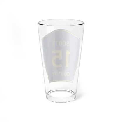 Scott County Route 15 MN (Minnesota) (Road Sign) Pint Glass 16oz - Go Mug Yourself