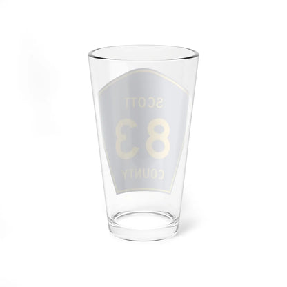 Scott County Route 83 MN (Minnesota) (Road Sign) Pint Glass 16oz - Go Mug Yourself