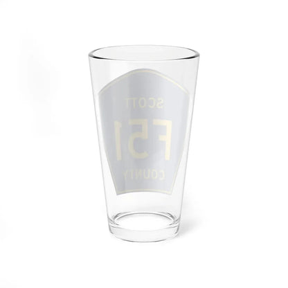 Scott County Route F51 IA (Iowa) (Road Sign) Pint Glass 16oz - Go Mug Yourself