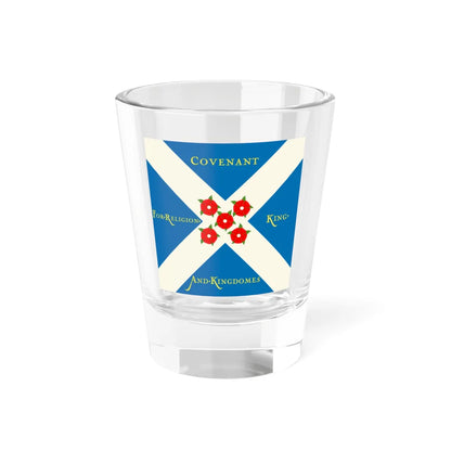 Scottish Covenanter Flag (Scotland) Shot Glass 1.5oz 1.5oz - Go Mug Yourself