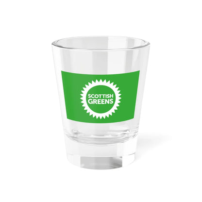 Scottish Greens flag (Scotland) Shot Glass 1.5oz 1.5oz - Go Mug Yourself