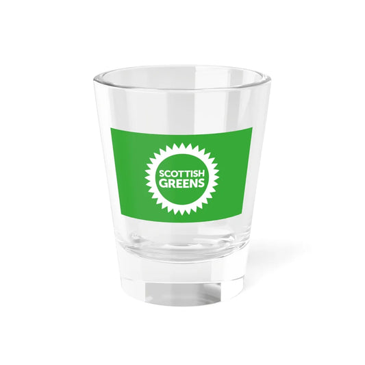 Scottish Greens flag (Scotland) Shot Glass 1.5oz 1.5oz - Go Mug Yourself