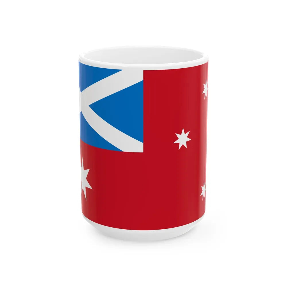 Scottish Red Ensign of Australia (Australia) White Coffee Mug 15oz - Go Mug Yourself