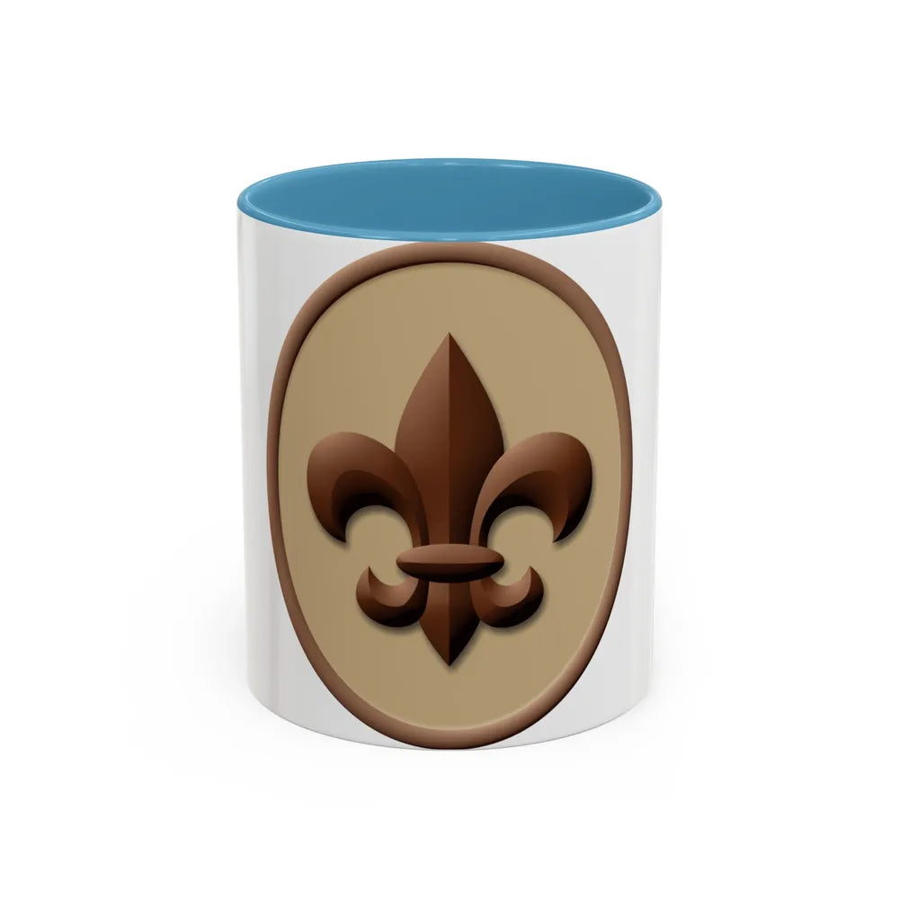 Scout (Boy Scout Merit Badge) Accent Coffee Mug-11oz-Light Blue-Go Mug Yourself