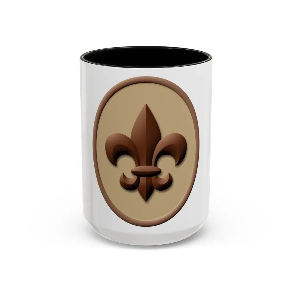 Scout (Boy Scout Merit Badge) Accent Coffee Mug-15oz-Black-Go Mug Yourself