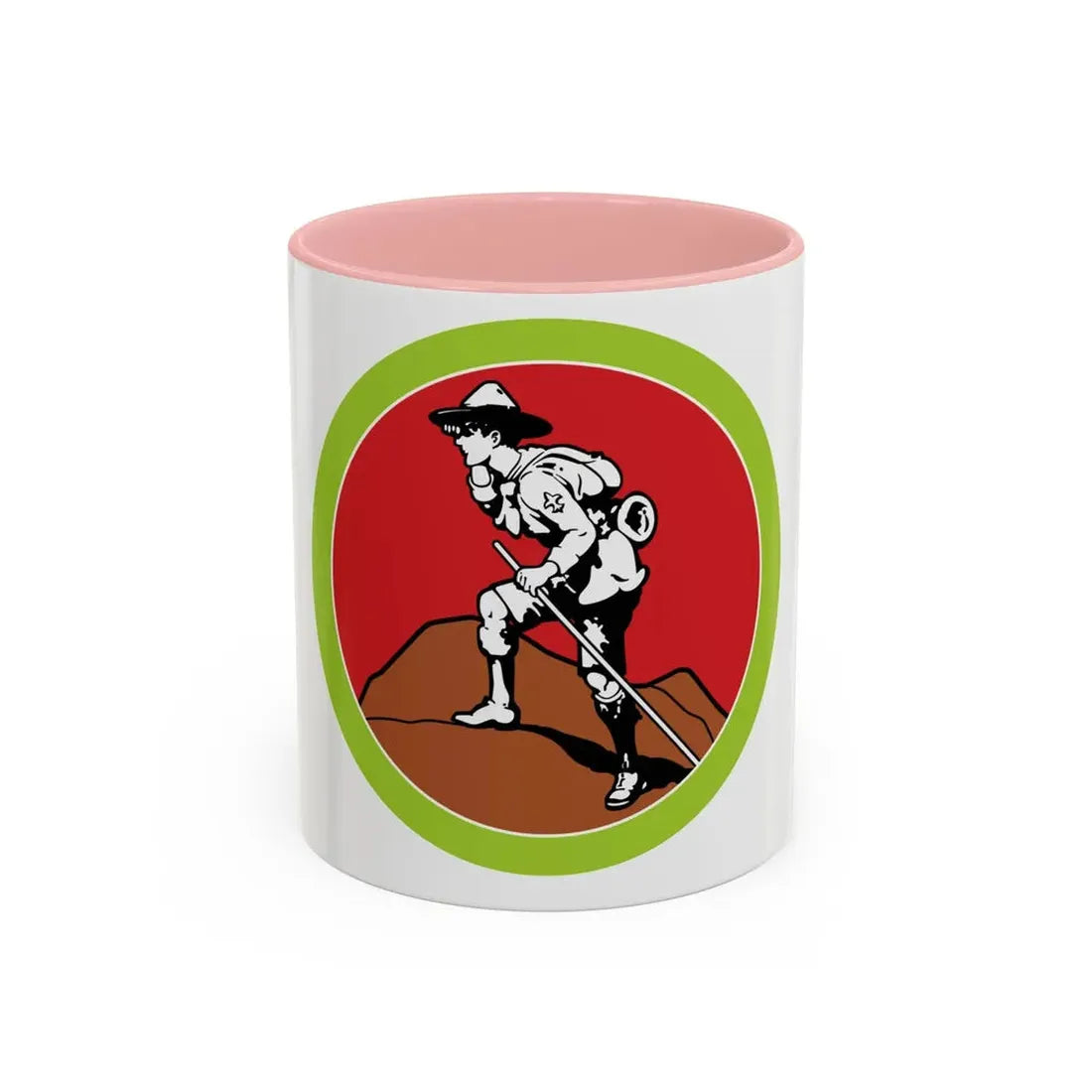 Scouting Heritage (Boy Scout Merit Badge) Accent Coffee Mug 11oz Pink - Go Mug Yourself
