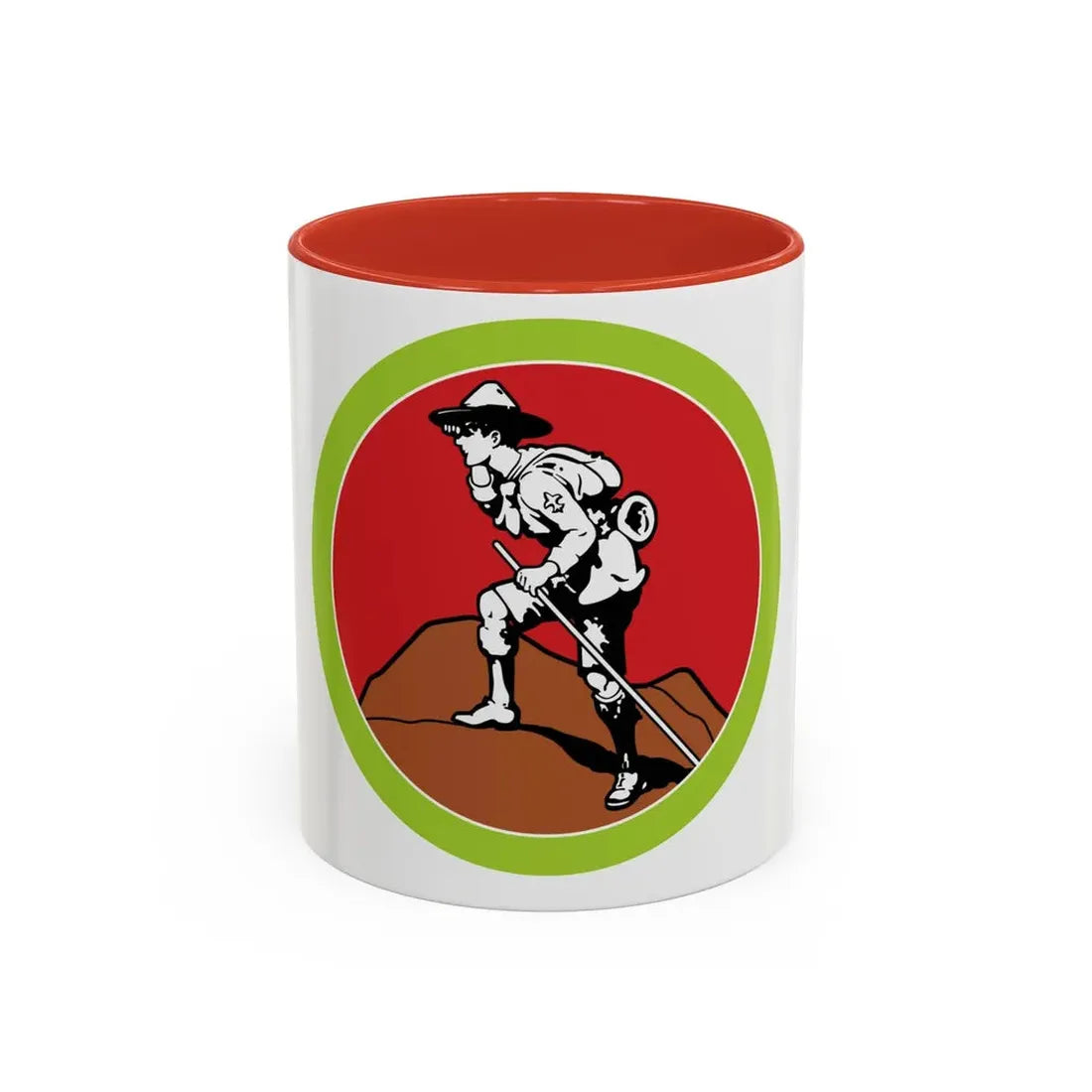 Scouting Heritage (Boy Scout Merit Badge) Accent Coffee Mug 11oz Red - Go Mug Yourself