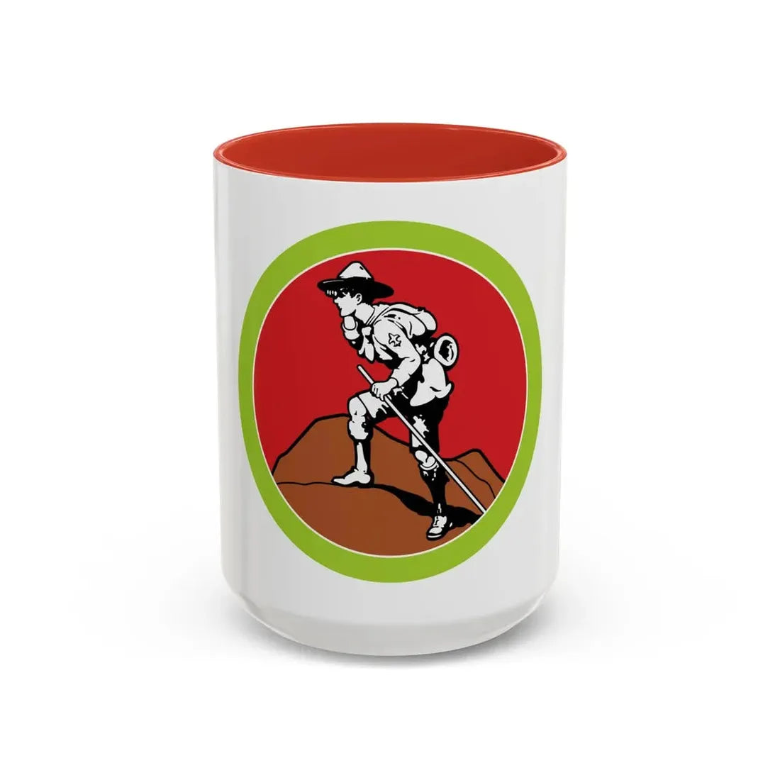 Scouting Heritage (Boy Scout Merit Badge) Accent Coffee Mug 15oz Red - Go Mug Yourself