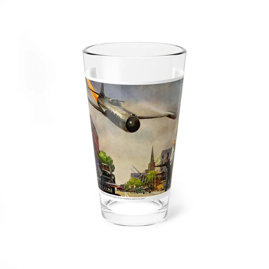 Scramble Nighthawk!, 1955 (Magazine Illustration) Pint Glass 16oz-16oz-Go Mug Yourself