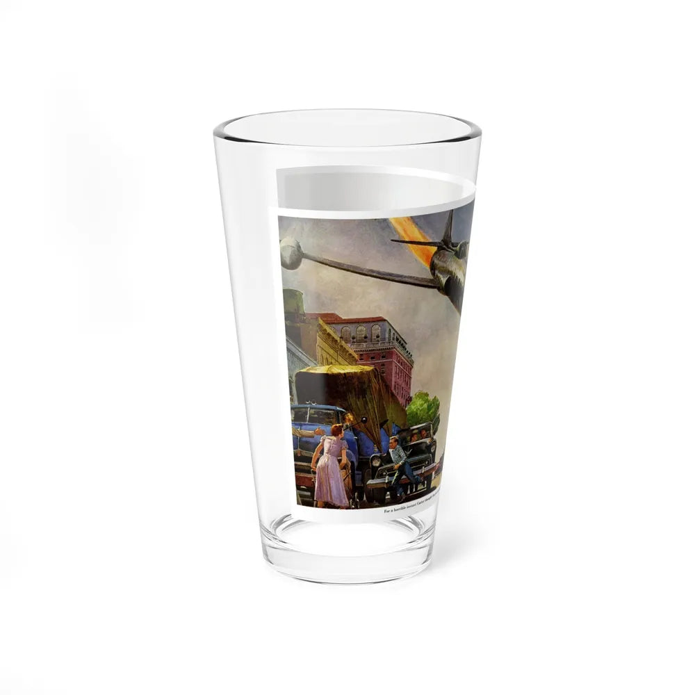 Scramble Nighthawk!, 1955 (Magazine Illustration) Pint Glass 16oz-Go Mug Yourself