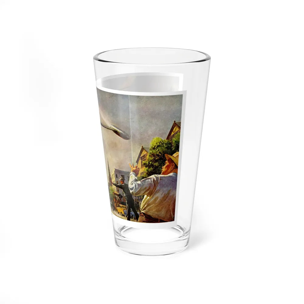 Scramble Nighthawk!, 1955 (Magazine Illustration) Pint Glass 16oz-Go Mug Yourself