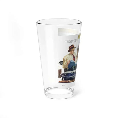 Scratch Another Flat-Top, The Saturday Evening Post, May 6, 1944 (Magazine Illustration) Pint Glass 16oz - Go Mug Yourself