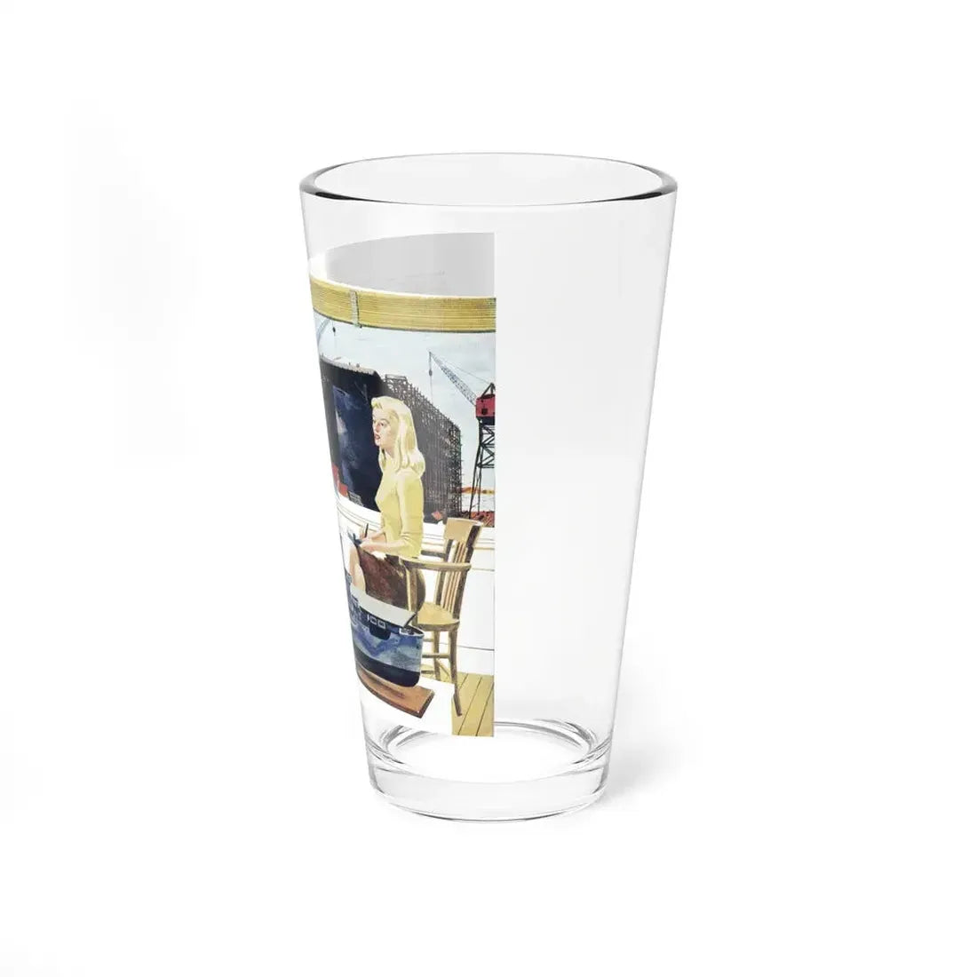 Scratch Another Flat-Top, The Saturday Evening Post, May 6, 1944 (Magazine Illustration) Pint Glass 16oz - Go Mug Yourself