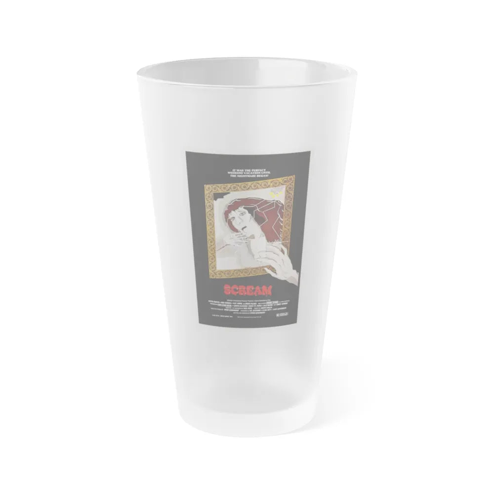 SCREAM 1981 Movie Poster - Frosted Pint Glass 16oz-16oz-Frosted-Go Mug Yourself