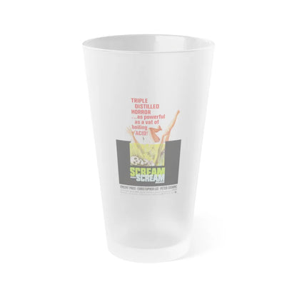 SCREAM AND SCREAM AGAIN 1970 Movie Poster - Frosted Pint Glass 16oz-16oz-Frosted-Go Mug Yourself