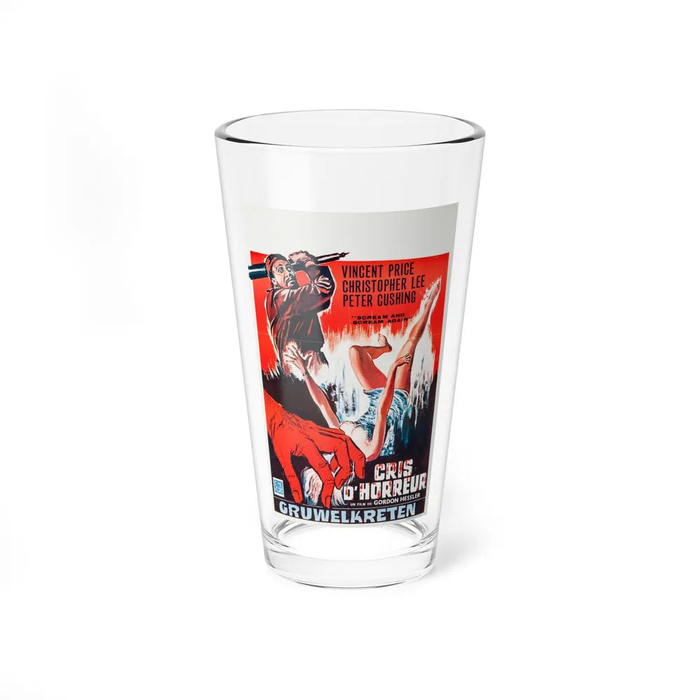 SCREAM AND SCREAM AGAIN (BELGIAN) 1970 Movie Poster - Pint Glass 16oz-16oz-Go Mug Yourself