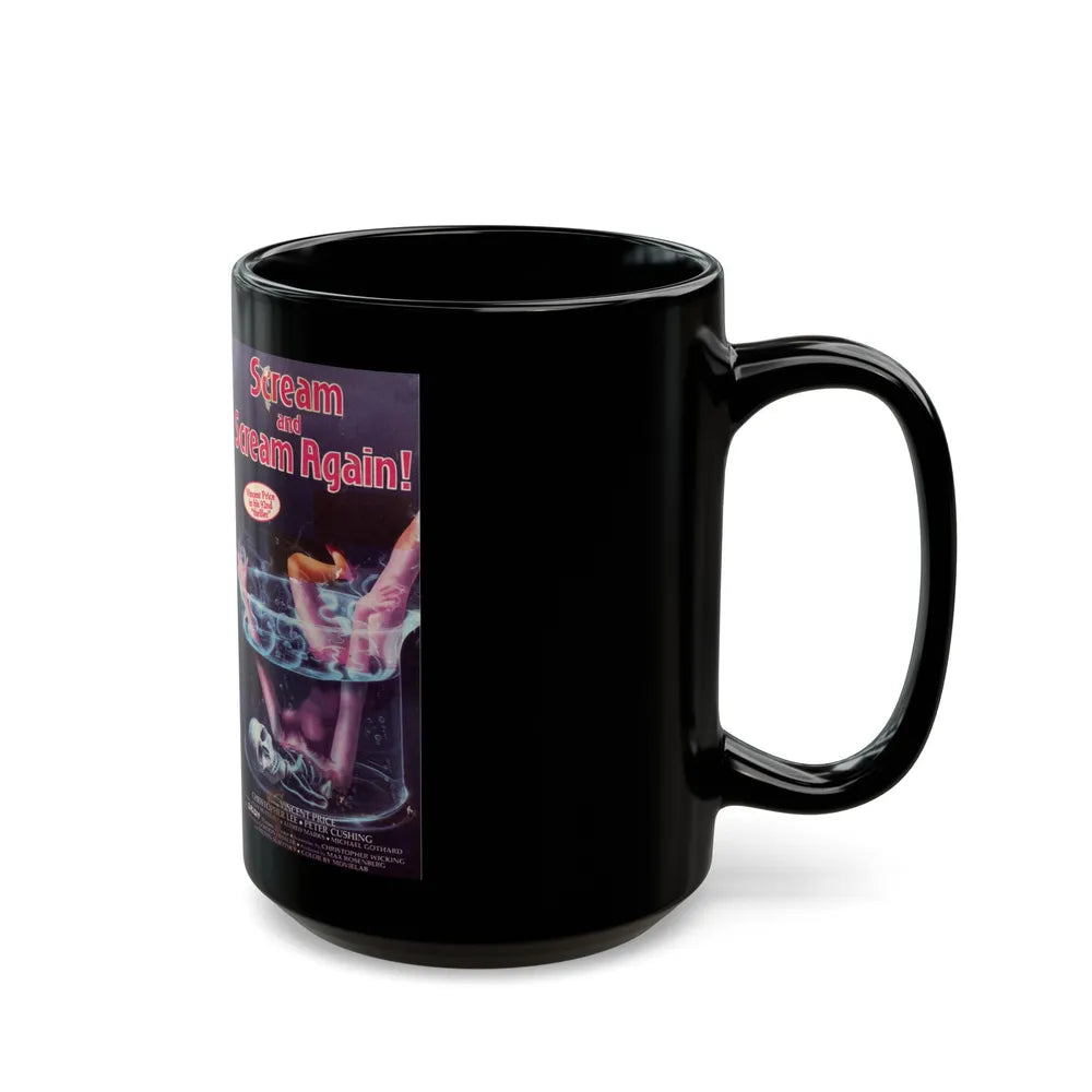 SCREAM AND SCREAM AGAIN (VHS COVER) - Black Coffee Mug-Go Mug Yourself