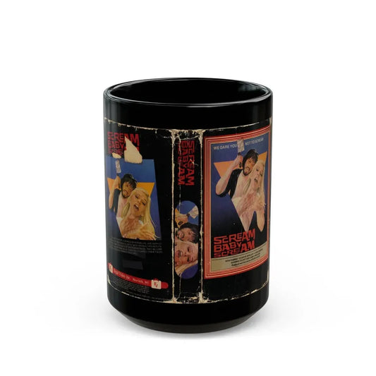 SCREAM BABY SCREAM (VHS COVER) - Black Coffee Mug 15oz - Go Mug Yourself