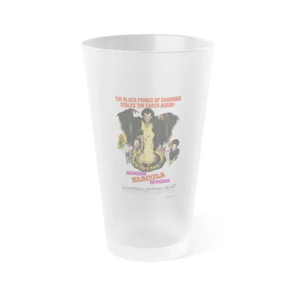 SCREAM BLACULA SCREAM 1973 Movie Poster - Frosted Pint Glass 16oz 16oz Frosted - Go Mug Yourself