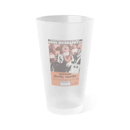 SCREAM BLOODY MURDER 1973 Movie Poster - Frosted Pint Glass 16oz 16oz Frosted - Go Mug Yourself