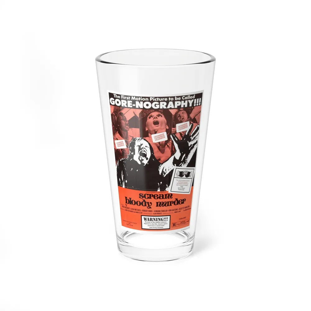 SCREAM BLOODY MURDER 1973 Movie Poster - Pint Glass 16oz-16oz-Go Mug Yourself