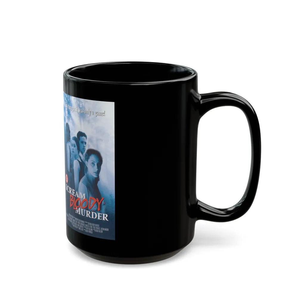 SCREAM BLOODY MURDER (VHS COVER) - Black Coffee Mug-Go Mug Yourself