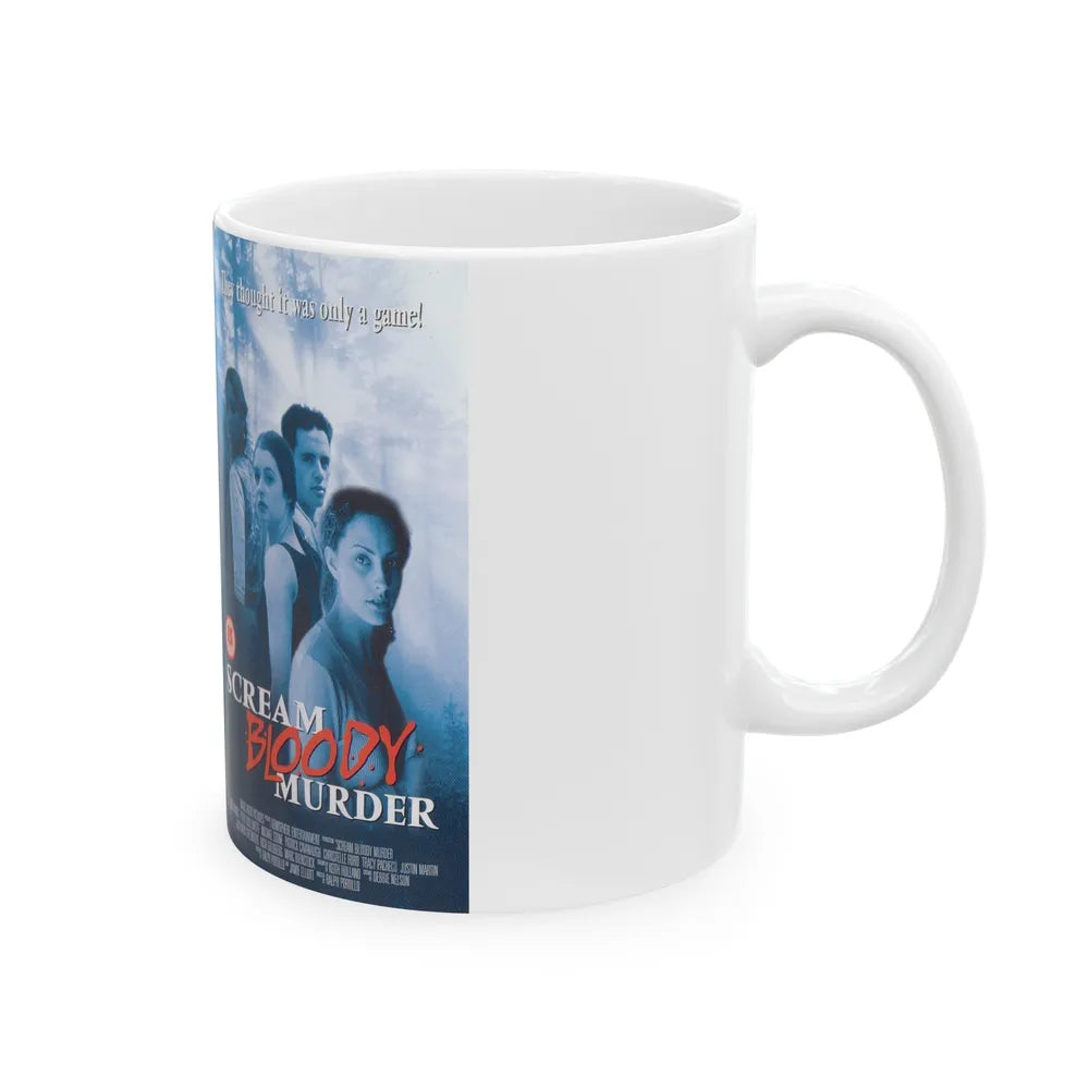 SCREAM BLOODY MURDER (VHS COVER) - White Coffee Mug-Go Mug Yourself